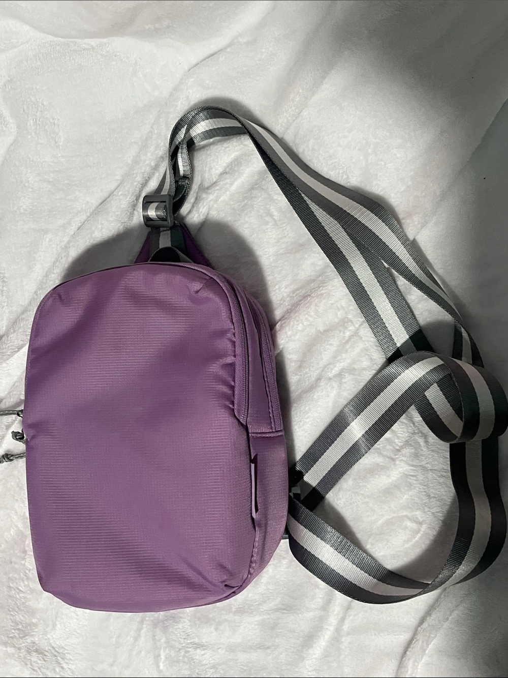 Versatile Purple Women's Sling Backpack with Adjustable Strap